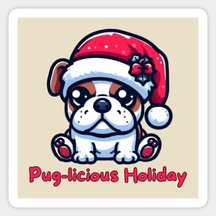 Merry Pugmas Sticker